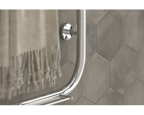 Купить Водяной полотенцесушитель Сунержа П-образный 600х400 00-0004-6040 с двумя полками Хром в магазине сантехники Santeh-Crystal.ru