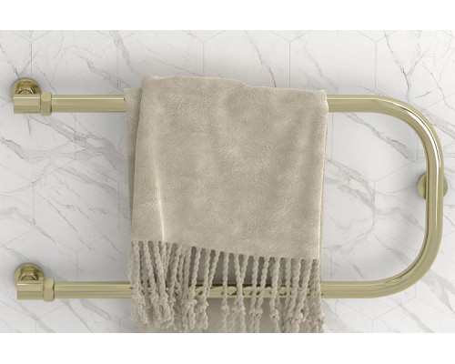 Купить Водяной полотенцесушитель Сунержа П-образный 600х400 00-0004-6040 с двумя полками Хром в магазине сантехники Santeh-Crystal.ru