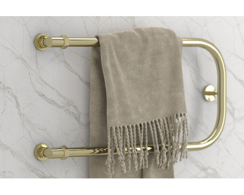 Купить Водяной полотенцесушитель Сунержа П-образный 600х400 00-0004-6040 с двумя полками Хром в магазине сантехники Santeh-Crystal.ru