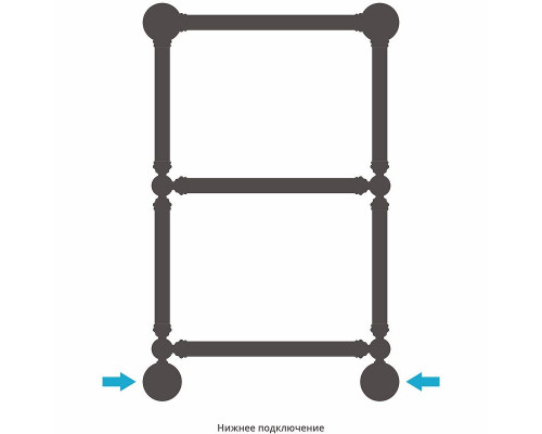 Приобрести Водяной полотенцесушитель Сунержа Ренессанс 1304 660х400 03-0280-6640 Золото в магазине сантехники Santeh-Crystal.ru