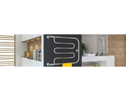 Заказать Водяной полотенцесушитель Сунержа Стилье Тандем 600х600 00016-6060 Хром в магазине сантехники Santeh-Crystal.ru