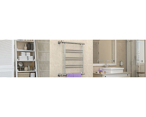 Купить Водяной полотенцесушитель Сунержа Стилье Минор 600х500 00601-6050 Хром в магазине сантехники Santeh-Crystal.ru