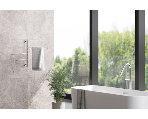 Купить Электрический полотенцесушитель Сунержа Триада 540х585 31-0822-0540 Черный матовый в магазине сантехники Santeh-Crystal.ru