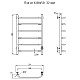 Купить Электрический полотенцесушитель Тругор ПЭК 6 СП 80x50 Хром в магазине сантехники Santeh-Crystal.ru