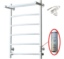 Электрический полотенцесушитель Тругор ПЭК 5П СП 80x50 с полкой Белый