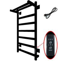 Электрический полотенцесушитель Тругор ПЭК 20квП СП 80x50 с полкой Черный