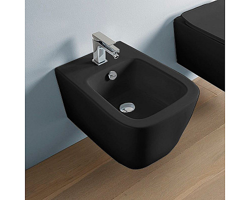 Купить Биде Artceram A16 ASB001 03 00 подвесное Черное в магазине сантехники Santeh-Crystal.ru