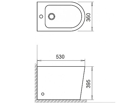 Заказать Биде BelBagno Flay-R BB1003B Белое в магазине сантехники Santeh-Crystal.ru