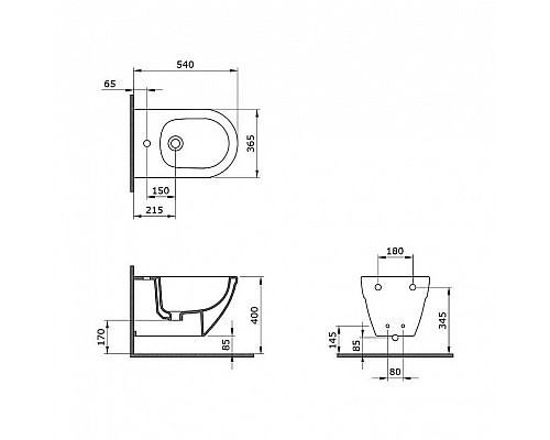 Santeh-Crystal.ru: Биде Bocchi Taormina Arch 1121-006-0120 подвесное Серое матовое Приобрести Биде Bocchi Taormina Arch 1121-006-0120 подвесное Серое матовое в магазине сантехники Santeh-Crystal.ru