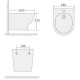 Биде подвесное Boheme Fiore 978-BIDET-MW Белое матовое