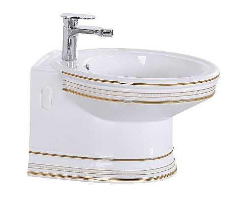 Заказать Биде CeramaLux Lux Classic 4289 подвесное Белое в магазине сантехники Santeh-Crystal.ru