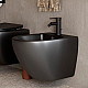 Купить Биде Ceramica Nova Metropol CN4003MB подвесное Черное в магазине сантехники Santeh-Crystal.ru