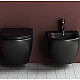 Купить Биде Ceramica Nova Metropol CN4003MB подвесное Черное в магазине сантехники Santeh-Crystal.ru