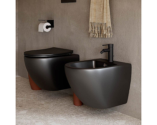Santeh-Crystal.ru: Биде Ceramica Nova Metropol CN4003MB подвесное Черное Купить Биде Ceramica Nova Metropol CN4003MB подвесное Черное в магазине сантехники Santeh-Crystal.ru