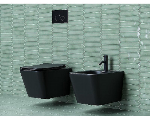 Биде Ceramicanova Metric CN3008MB подвесное Черное матовое