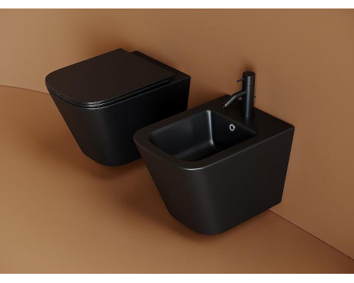 Биде Ceramicanova Union CN4010MB подвесное Черное матовое