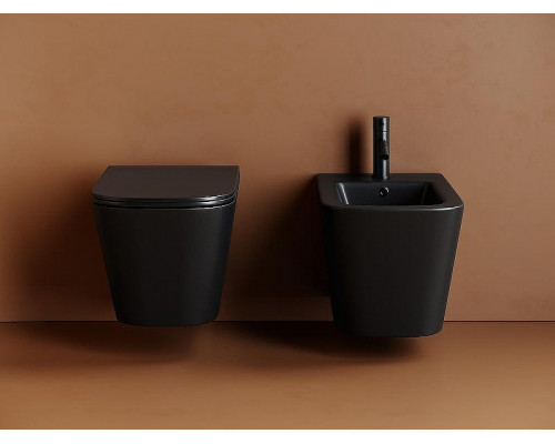Биде Ceramicanova Union CN4010MB подвесное Черное матовое