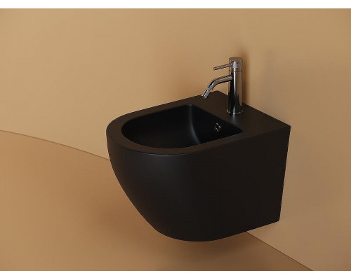 Биде Ceramicanova Uno CN11002MB подвесное Черное матовое