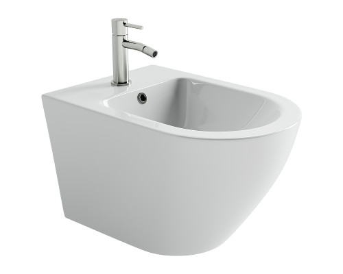 Биде Ceramicanova Вихрь (Whirl) CN11008 подвесное цвет Белый