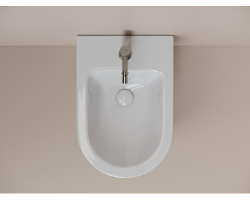 Биде Ceramicanova Вихрь (Whirl) CN11008 подвесное цвет Белый