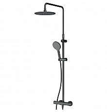 Душевая система AM.PM Like F0780422 с термостатом Черная матовая