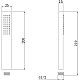 Купить Ручной душ Abber AF0050W Белый в магазине сантехники Santeh-Crystal.ru
