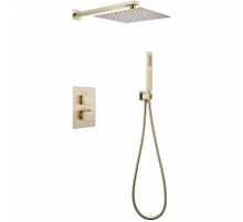 Душевая система Abber Daheim AF8251G с термостатом Золото матовое