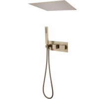 Душевая система Abber Daheim AF8255G с термостатом Золото матовое