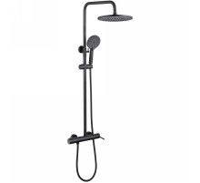 Душевая система Abber Emotion AF8816B Черная матовая