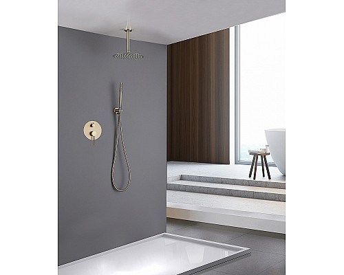 Душевая система Abber Emotion AF8821G Золото матовое Душевая система Abber Emotion AF8821G Золото матовое