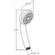 Купить Ручной душ Aquanet AF000-01C 246905 Хром в магазине сантехники Santeh-Crystal.ru