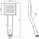 Приобрести Ручной душ Aquanet Steel AF210-81S-S 245423 Сталь в магазине сантехники Santeh-Crystal.ru