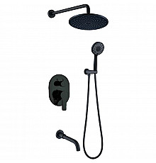 Душевая система Berges Nardis 3R Black 071008 Черная матовая