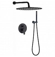 Душевая система Berges Ventas 2R Black 073004 Черная матовая