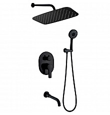 Душевая система Berges Ventas 3O Black 073010 Черная матовая