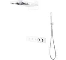 Душевая система Boheme Fusion 131-MW с термостатом Белая матовая