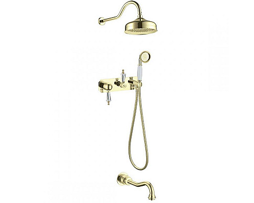 Приобрести Душевая система Boheme Imperiale Ripresa 328 Золото в магазине сантехники Santeh-Crystal.ru