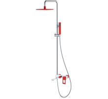 Душевая система Boheme Q 148-CRR Хром Красная