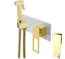 Гигиенический душ со смесителем Boheme Q 147-CRG.2 Хром Золото