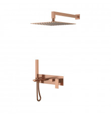 Душевая система Boheme Qubic 474-CB цвет Брашированная медь