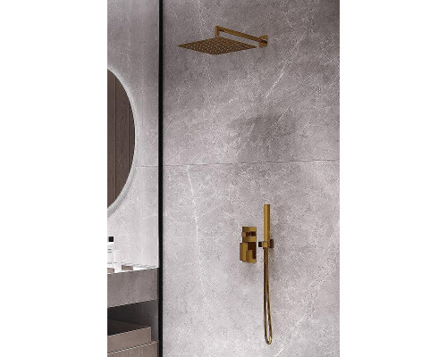 Душевая система Boheme Qubic 474-3-BR Бронза