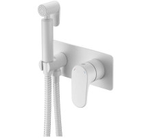 Гигиенический душ со смесителем Boheme Spectre 457-MW Белый матовый