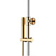 Купить Душевая система Boheme Stick 128-WG Белая Золото в магазине сантехники Santeh-Crystal.ru
