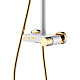 Купить Душевая система Boheme Stick 128-WG Белая Золото в магазине сантехники Santeh-Crystal.ru