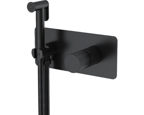 Гигиенический душ со смесителем Boheme Stick 127-BB.3 Черный матовый