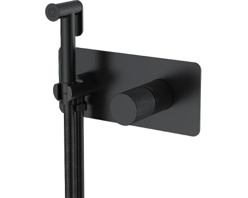Гигиенический душ со смесителем Boheme Stick 127-BB.4 Черный матовый