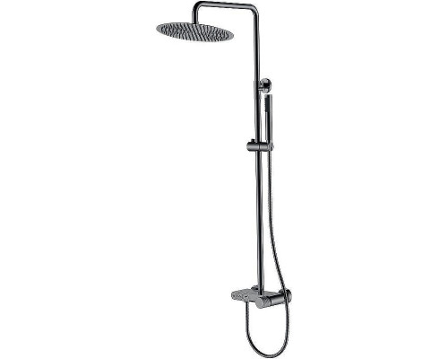 Душевая система Boheme Stick 128-SGM.3 Оружейная сталь глянцевая
