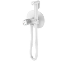 Гигиенический душ со смесителем Boheme Tech 157-MW Белый матовый