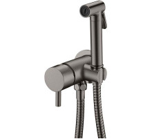 Гигиенический душ со смесителем Boheme Uno 467-GM Оружейная сталь