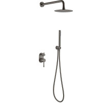 Душевая система Boheme Uno 464-GM Оружейная сталь